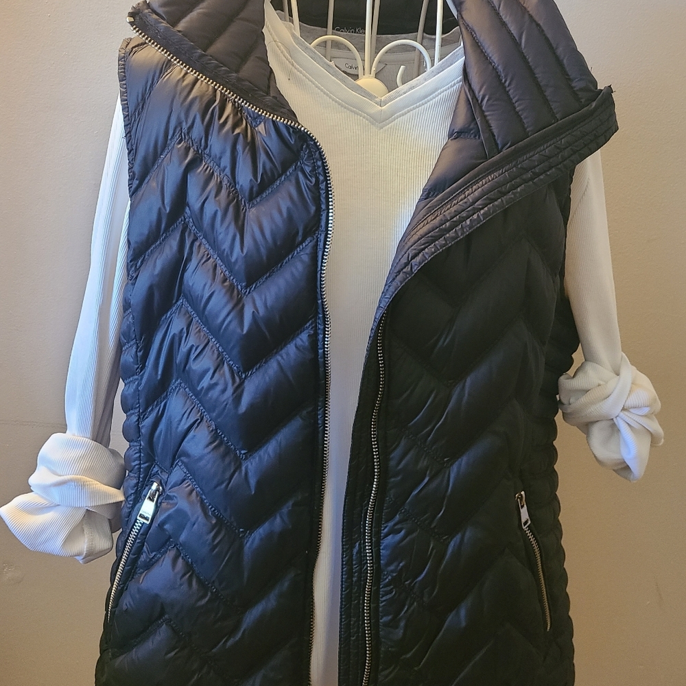 Calvin Klein Performance Black Down Quilted Vest size medium